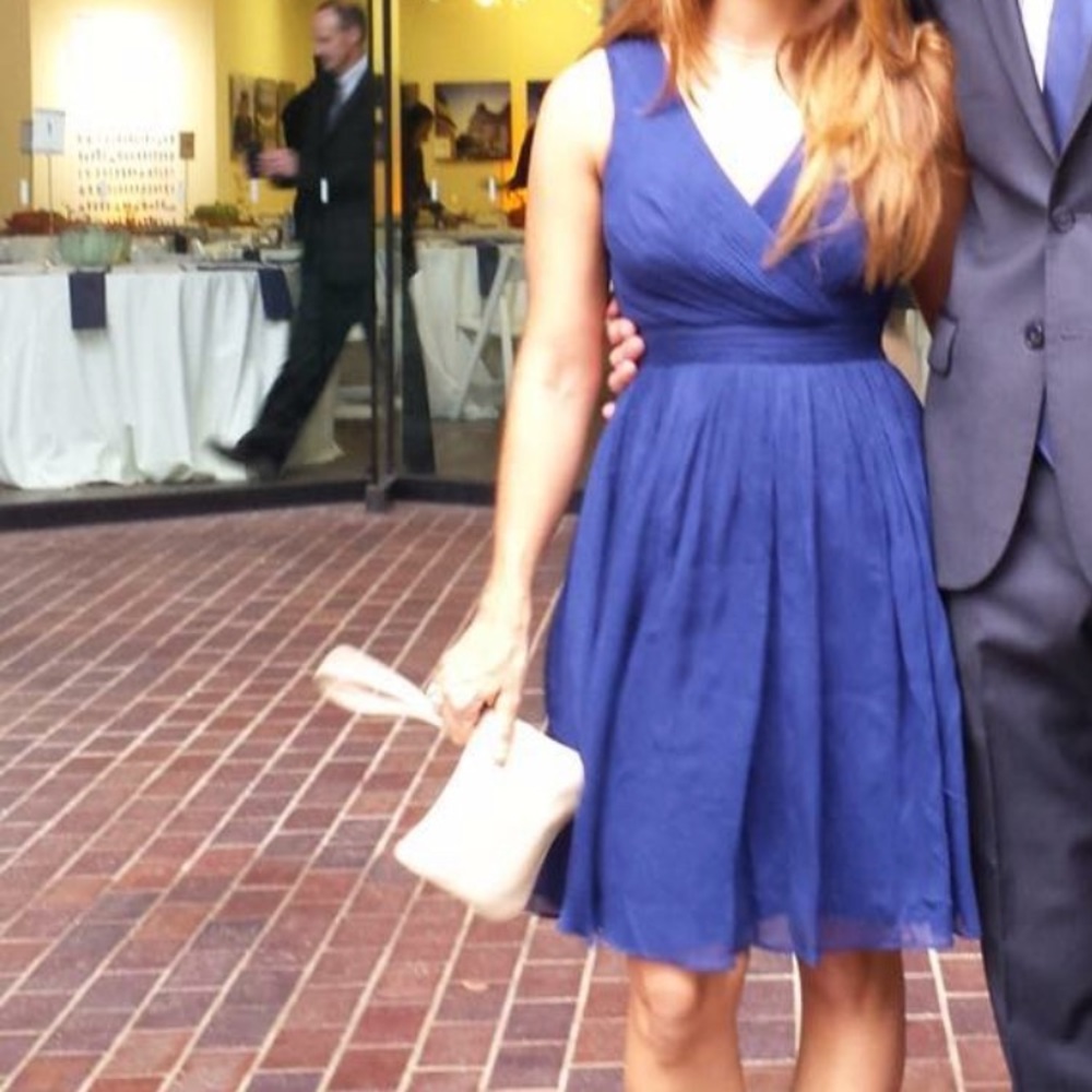 Jcrew CORAL chiffon dress
